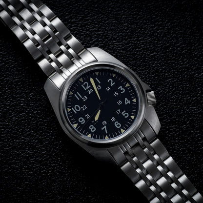 AIMIMO DESIGN Men’s Sapphire Crystal Quartz Watch, 5 Bar Water Resistant