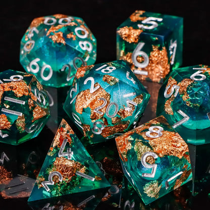 Liquid Core Butterfly DnD Dice Set – 7 Pcs