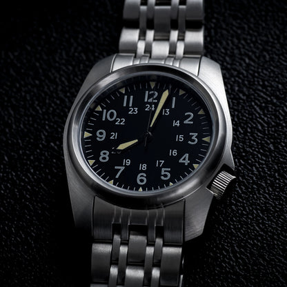 AIMIMO DESIGN Men’s Sapphire Crystal Quartz Watch, 5 Bar Water Resistant