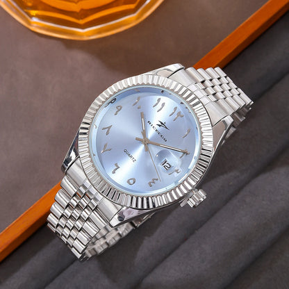 Men's Stainless Steel Watch - Luxury Quartz
