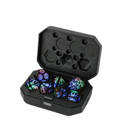 LED Dice Set - Light-Up D&D Polyhedral Dice