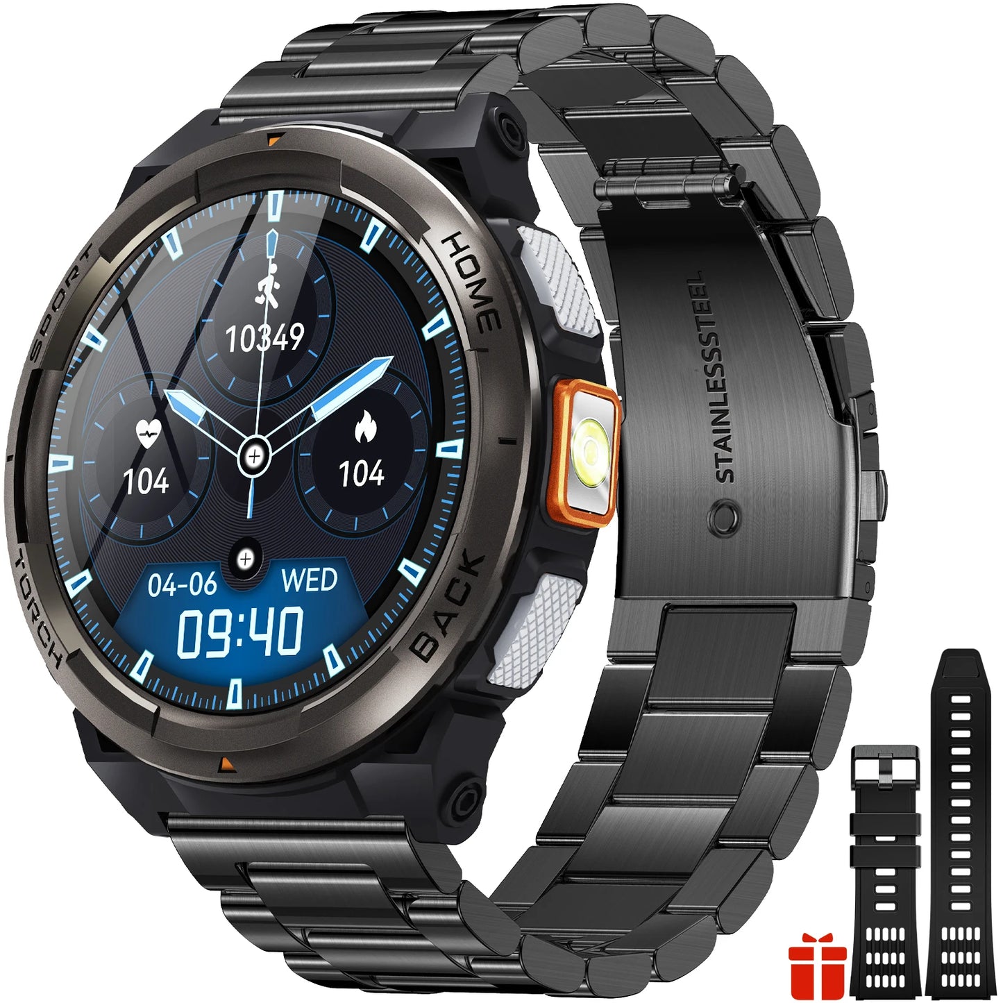 EIGIIS KE5 Smart Watch – 1.45" TFT, 3ATM, 530mAh, Compass & Altimeter
