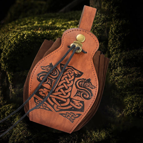 Medieval Leather Belt Bag