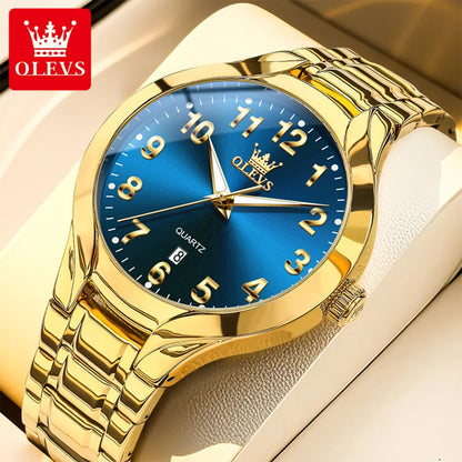 OLEVS 3650 Men’s Quartz Watch with Luminous Hands and Week Display