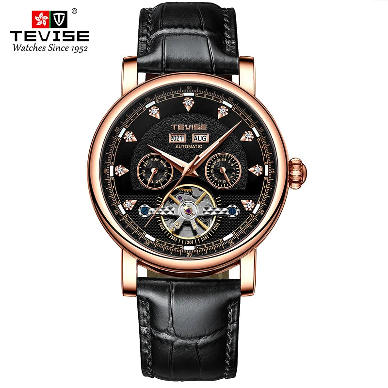 TEVISE Men’s Automatic Mechanical Watch, Model T867C