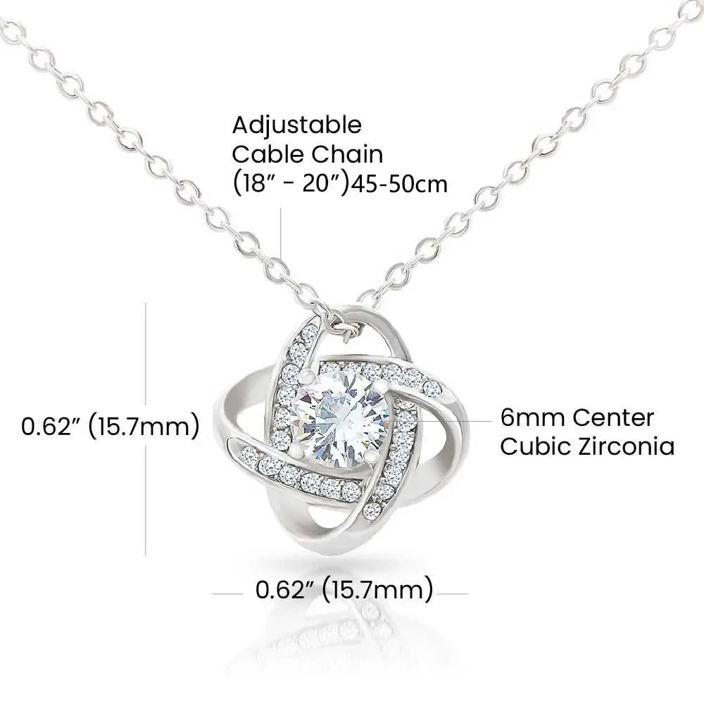 'To My Mom' Cubic Zirconia Pendant Necklace – Gift Box Included