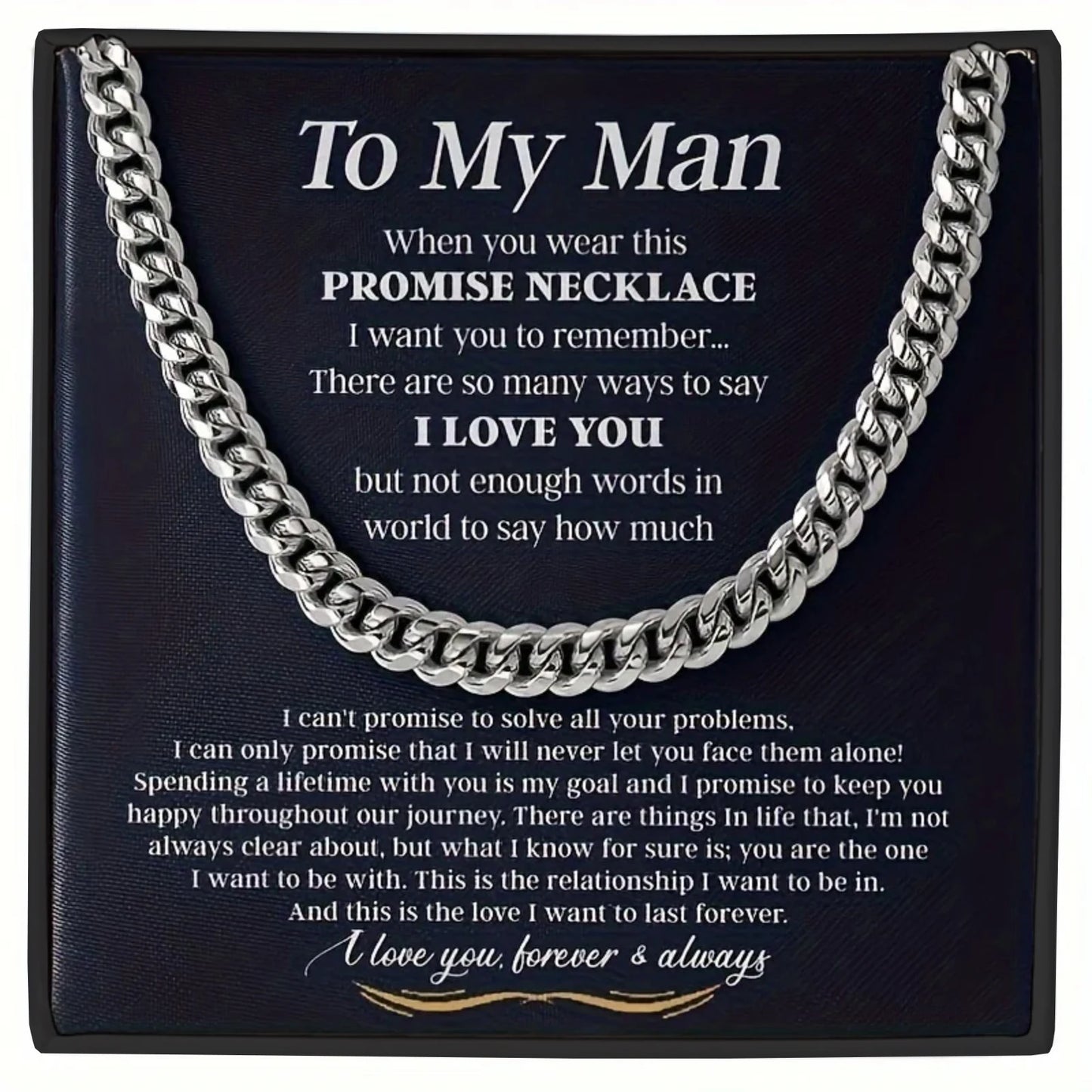 Cuban Chain Necklace - Gift for Him