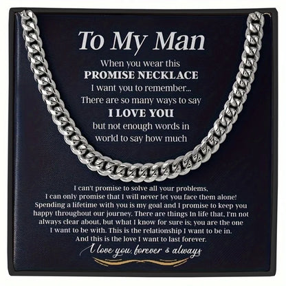 Cuban Chain Necklace - Gift for Him