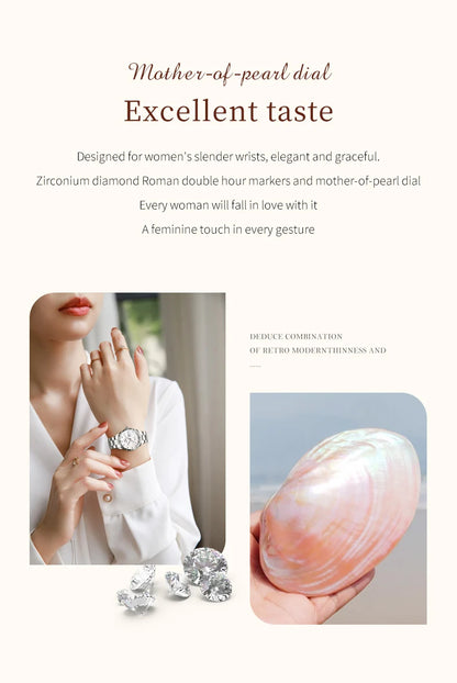 OLEVS Women's Automatic Mechanical Watch - Stainless Steel, Luminous, Waterproof