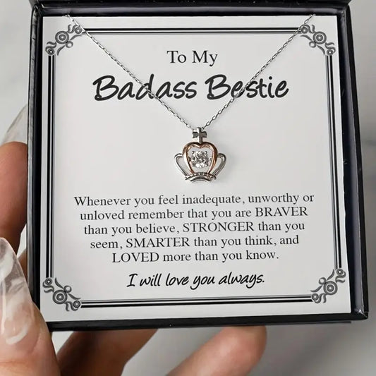 Crown Friendship Necklace Set - Best Friend Gift