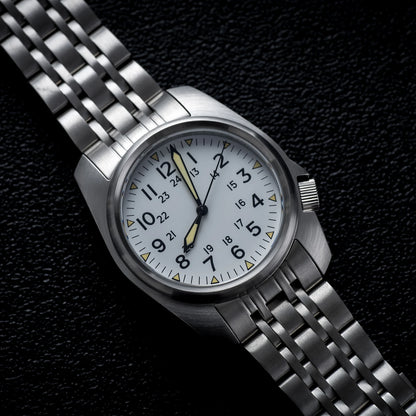 AIMIMO DESIGN Men’s Sapphire Crystal Quartz Watch, 5 Bar Water Resistant