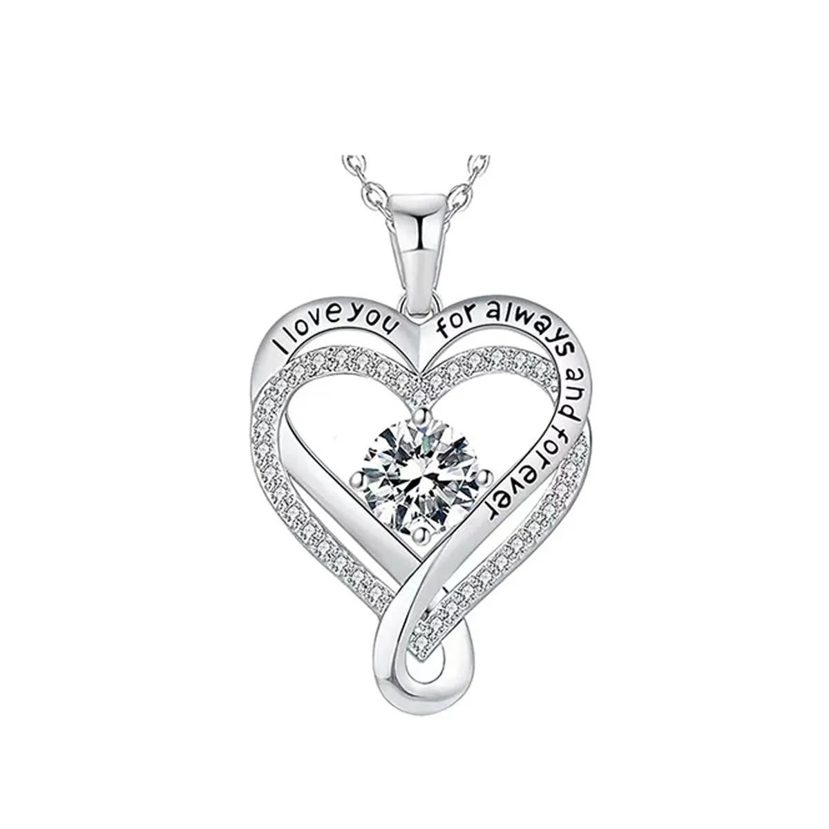 Eternal Heart Necklace - Double Layer Gift Set with Box