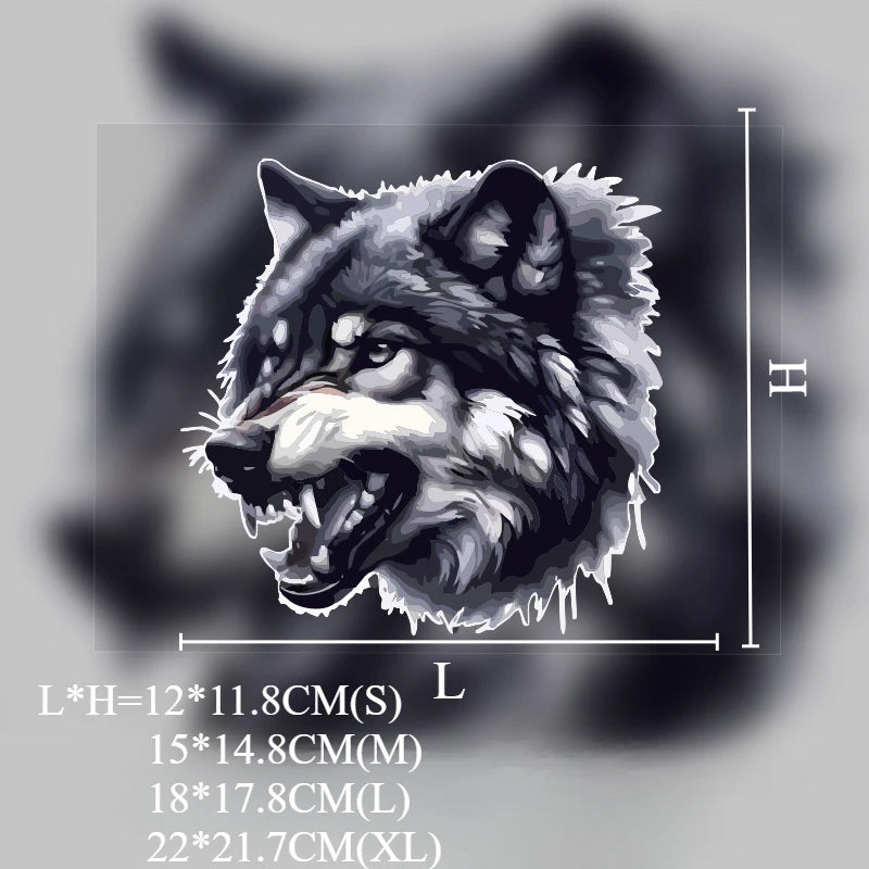Wolf Head Car Sticker - Waterproof Vinyl Sunscreen Decal