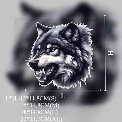 Wolf Head Car Sticker - Waterproof Vinyl Sunscreen Decal