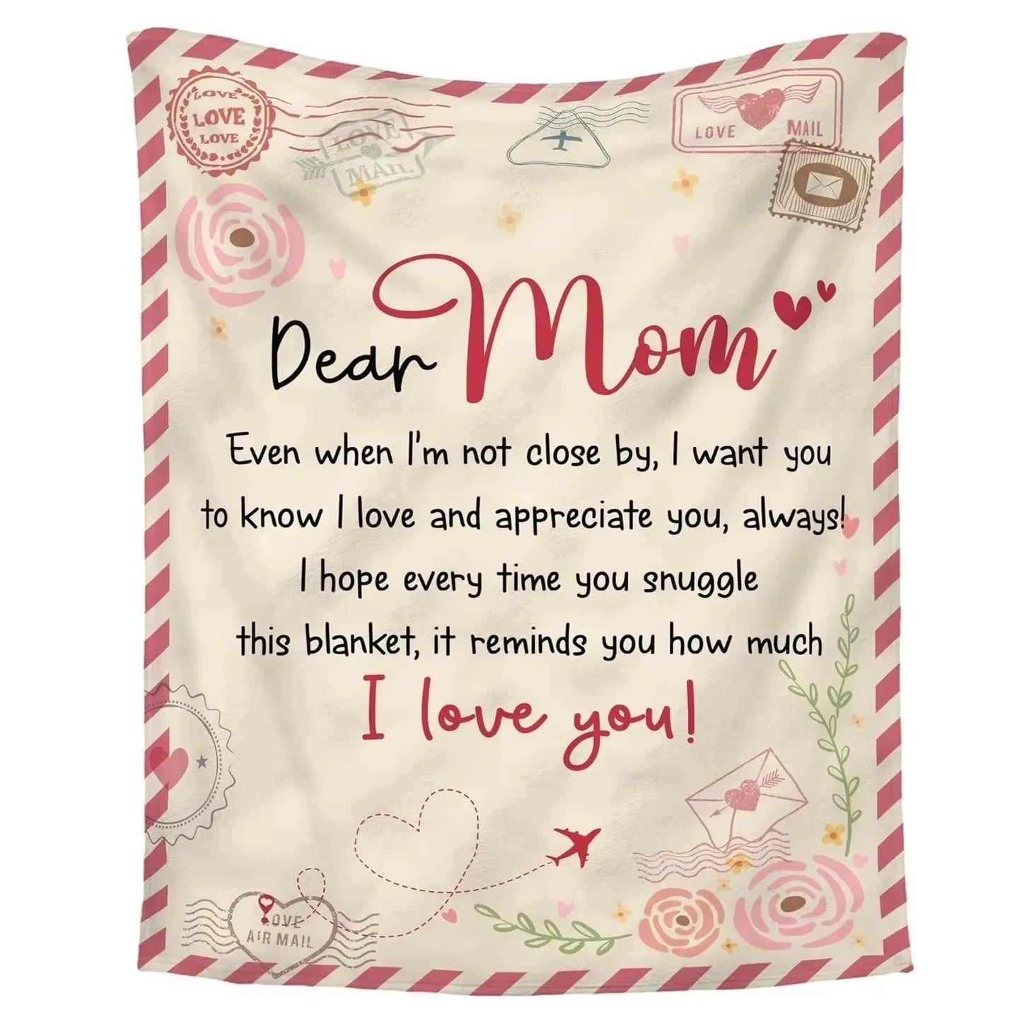 Printed Flannel Throw Blanket – 100% Polyester, Anti-Pill, Multi-Color