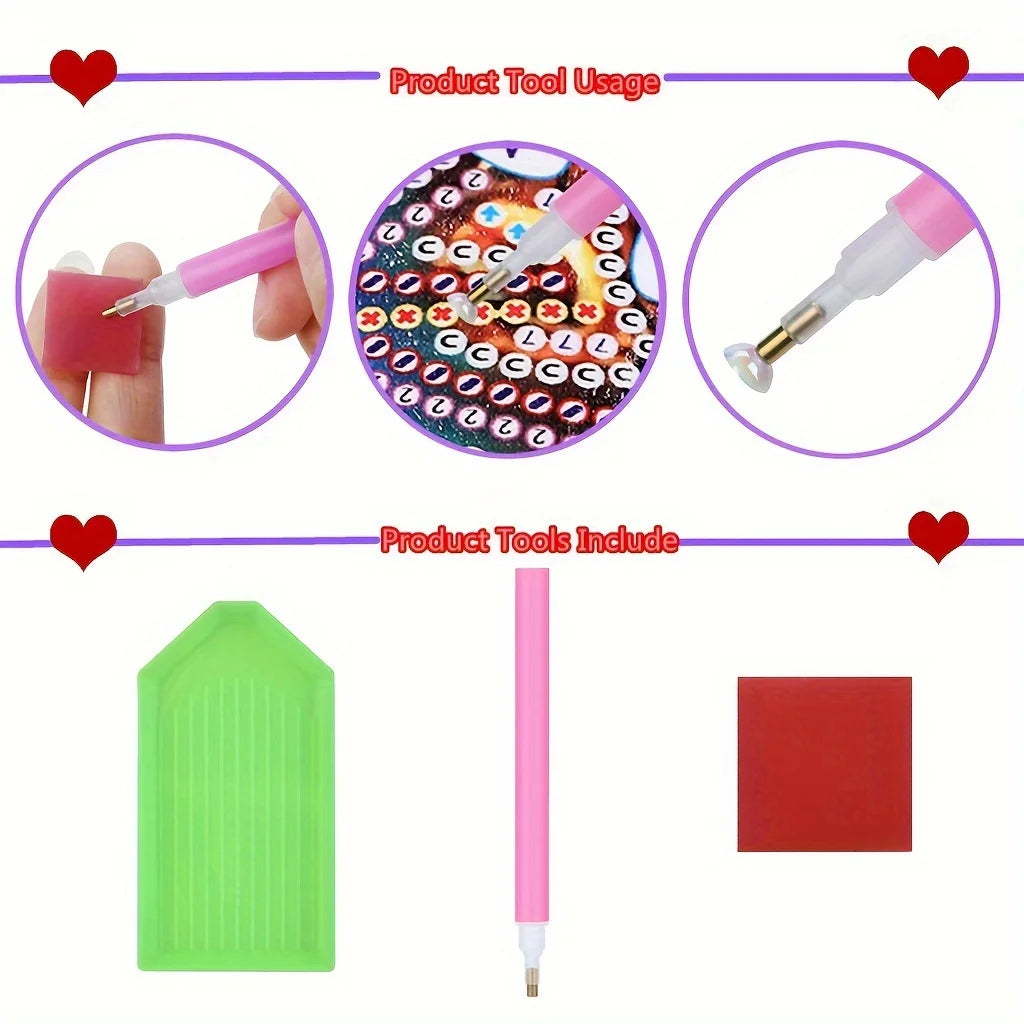 Wolf Diamond Painting Desktop Decoration – DIY Art Kit