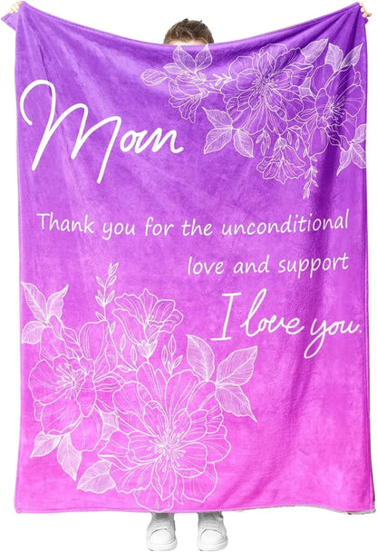 Printed Flannel Throw Blanket – 100% Polyester, Anti-Pill, Multi-Color