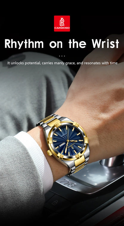 CAREKISO Military Watch - Waterproof Luminous Quartz with Date & Week