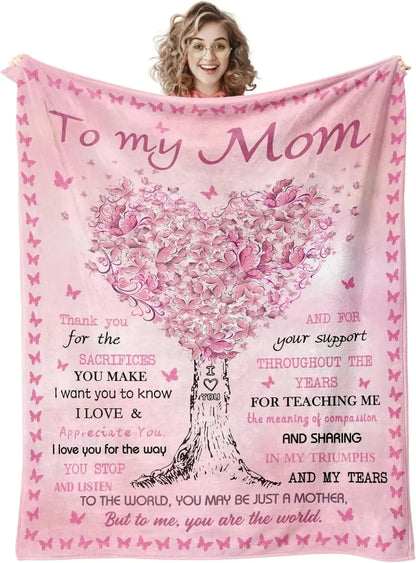 Printed Flannel Throw Blanket – 100% Polyester, Anti-Pill, Multi-Color