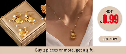 18K Gold Heart Love Jewelry Set - Necklace, Bracelet & Earrings