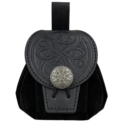 Steampunk Leather Belt Bag - Medieval Coin Purse