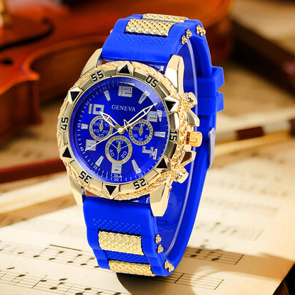 2-Piece Men’s Quartz Watch Set with Stainless-Style Fashion Design