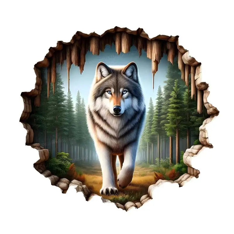 Wolf Wall Sticker - PVC Self-Adhesive Waterproof Decal