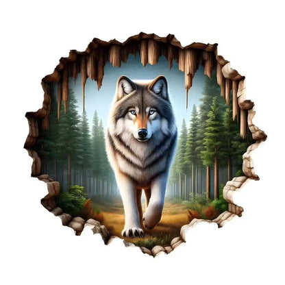 Wolf Wall Sticker - PVC Self-Adhesive Waterproof Decal