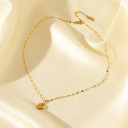 18K Gold Heart Love Jewelry Set - Necklace, Bracelet & Earrings