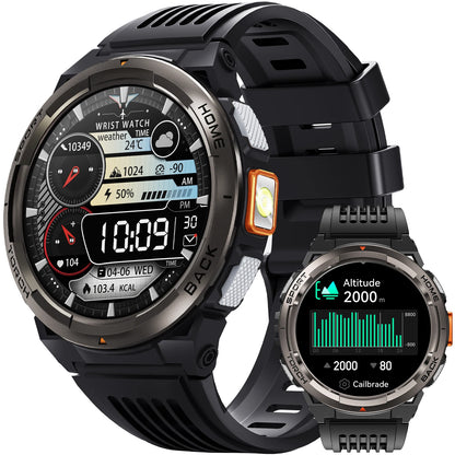 EIGIIS KE5 Smart Watch – 1.45" TFT, 3ATM, 530mAh, Compass & Altimeter