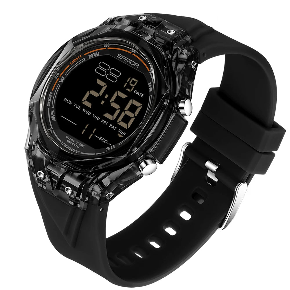 SANDA 6289 Women’s Digital Sports Watch with LED Backlight and Alarm