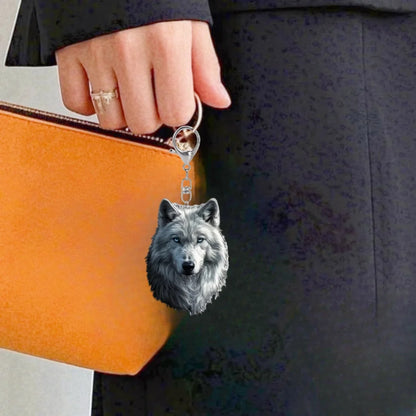Wolf Head Acrylic Keychain - 30cm 2D Flat Ornament