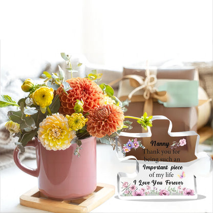 Nana Puzzle Plaque – Acrylic Sign, Nanny/Nan Gift for Mother's Day & Birthday