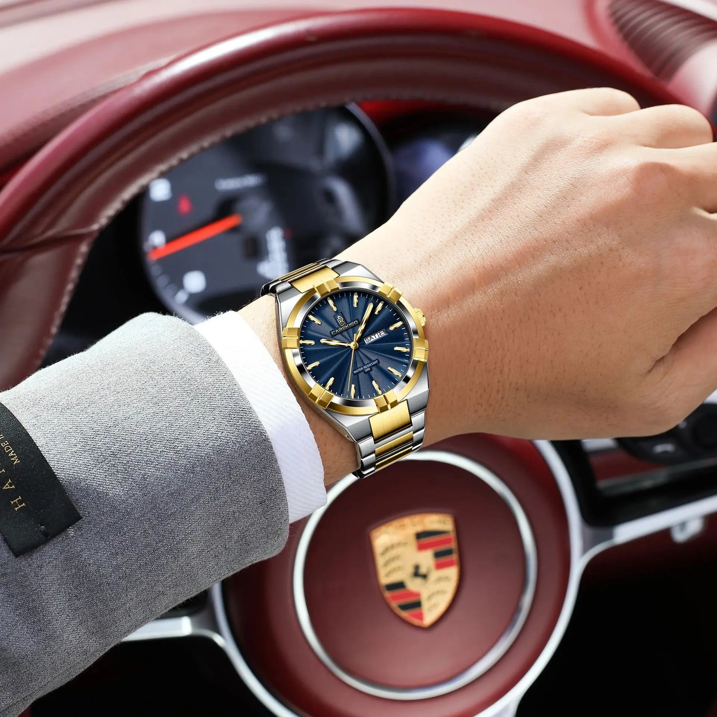 CAREKISO Military Watch - Waterproof Luminous Quartz with Date & Week