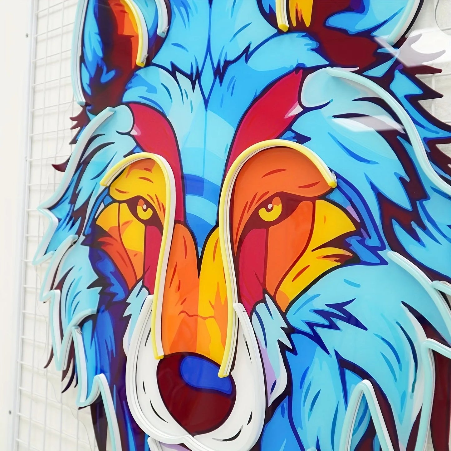 Wolf LED Neon Sign - USB Powered 5V Dimmable Wall Art Decor