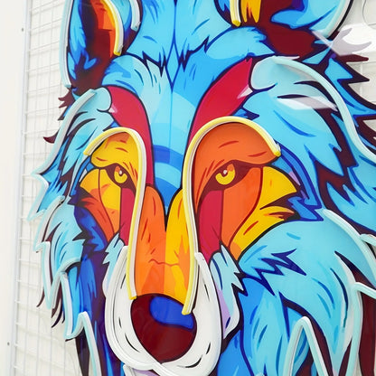 Wolf LED Neon Sign - USB Powered 5V Dimmable Wall Art Decor