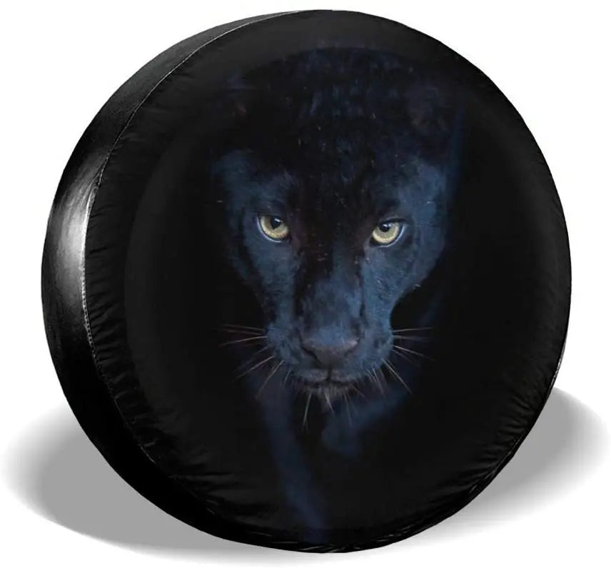 3D Wolf Spare Tire Cover - Polyester Waterproof Dustproof Universal