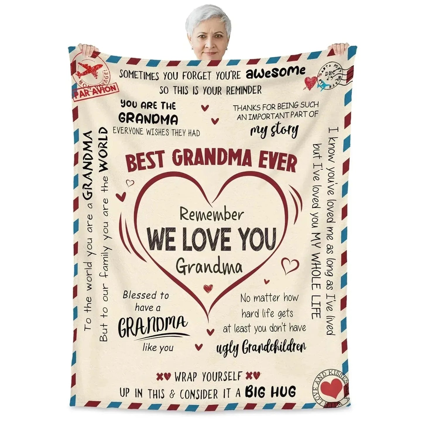 Printed Flannel Throw Blanket – 100% Polyester, Anti-Pill, Multi-Color