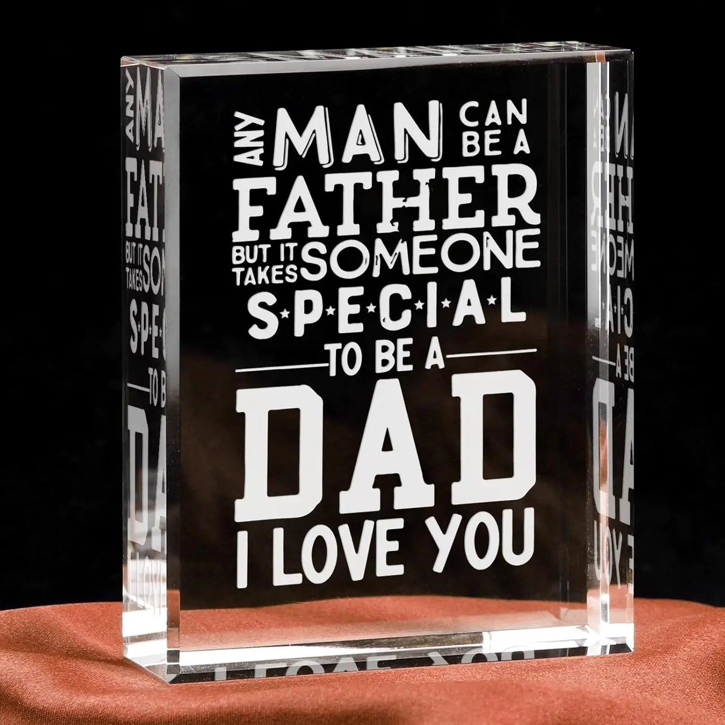 Dad Gift Plaque – Acrylic Keepsake Sign from Daughter/Son, Father's Day & Birthday