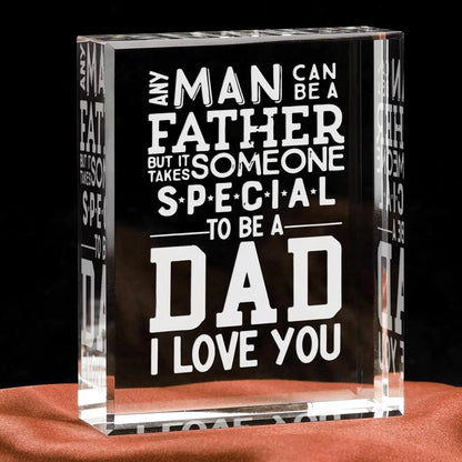 Dad Gift Plaque – Acrylic Keepsake Sign from Daughter/Son, Father's Day & Birthday