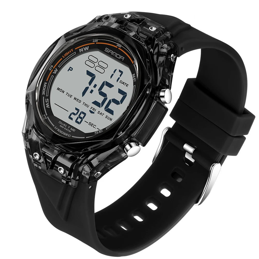 SANDA 6289 Women’s Digital Sports Watch with LED Backlight and Alarm