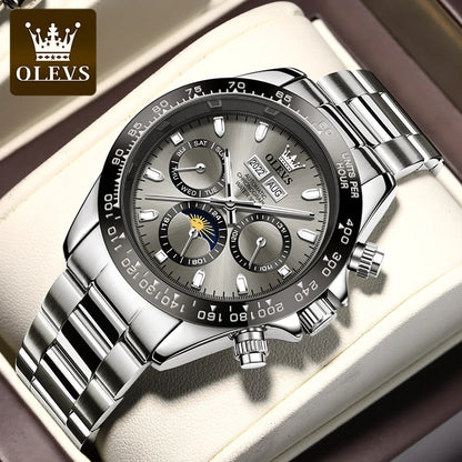 OLEVS 6654 Men's Watch - Automatic Mechanical, Sport, Waterproof, Luminous, Week Calendar