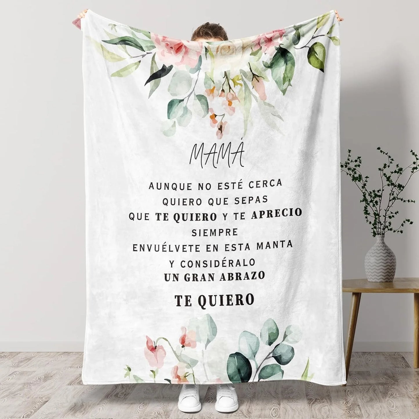 Printed Flannel Throw Blanket – 100% Polyester, Anti-Pill, Multi-Color