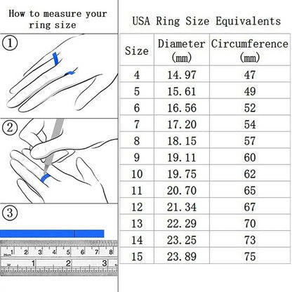 Luxury Crystal Ring Set - 2PC AAA Zircon Wedding Rings