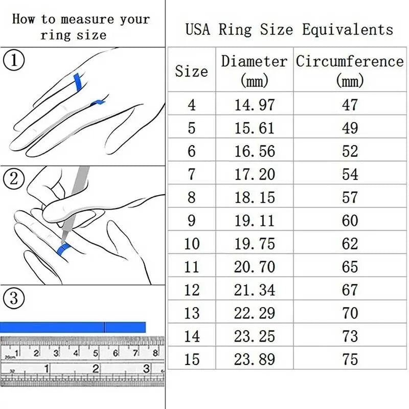 Luxury Crystal Ring Set - 2PC AAA Zircon Wedding Rings
