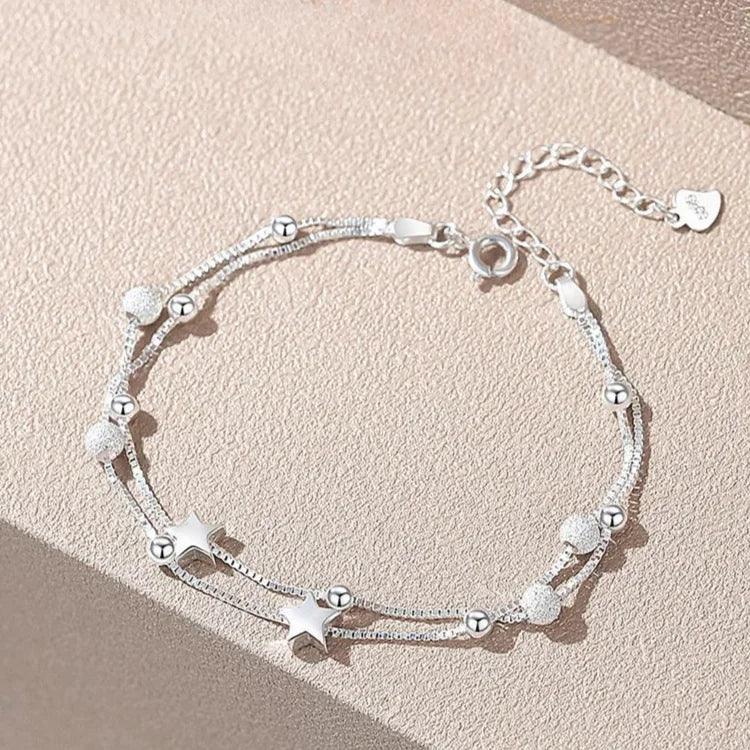 925 Sterling Silver Lucky Beads Bracelet