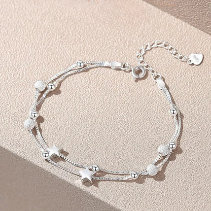 925 Sterling Silver Lucky Beads Bracelet