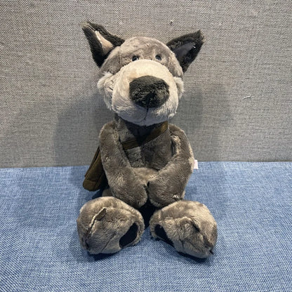 Wolf Plush Doll - Cute Woody Backpack Sleeping Toy