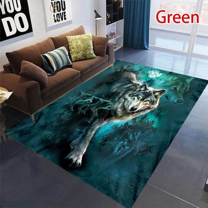 Wolf Pattern Carpet - Polyester Non-Slip Door Mat Rug