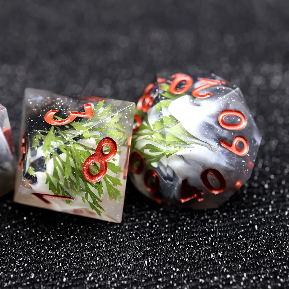 7-Piece Sharp Edge Resin DnD Dice Set – RPG Polyhedral